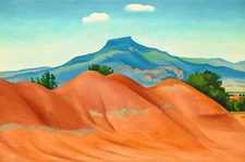 Georgia O'Keeffe: Red Hills 22x30 Archival Quality Fine Art Print