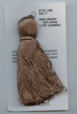 3" MOSS TASSELS LOT OF 18 TRIM HOLLYWOOD TRIMS # 924 