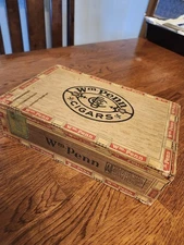 Wooden Cigar Box Wm. Penn 5 cent