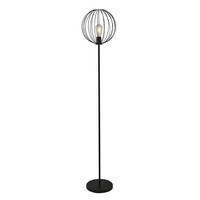Stehleuchte Stehlampe Schwarz E27 161 Cm Metall Retro Design Wohnzimmer