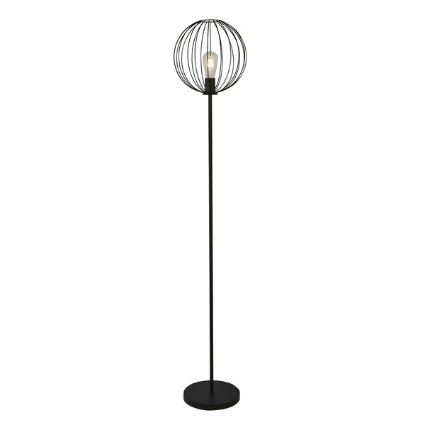 Stehleuchte Stehlampe Schwarz E27 161 Cm Metall Retro Design Wohnzimmer-image