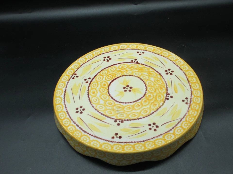 Tara-Old World Temptations 黄色可转换分餐托盘/蛋糕架 — 第 3/3 张图片