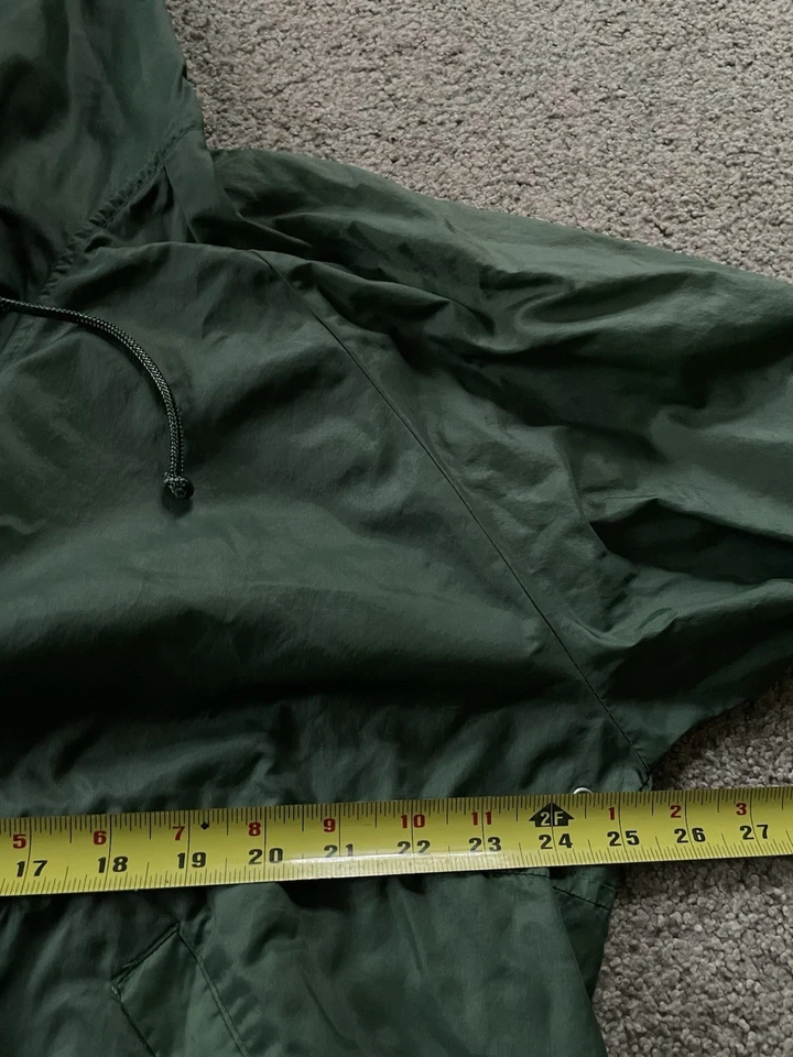 Vintage GAP Pullover Jacket Mens M Green Hooded Nylon Anorak 90s Packable - Image 3 of 4