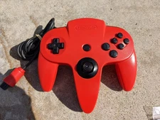 SteelSticks64 Steel Stick 64 Steel Bowl N64 Red Controller Custom Buttons 