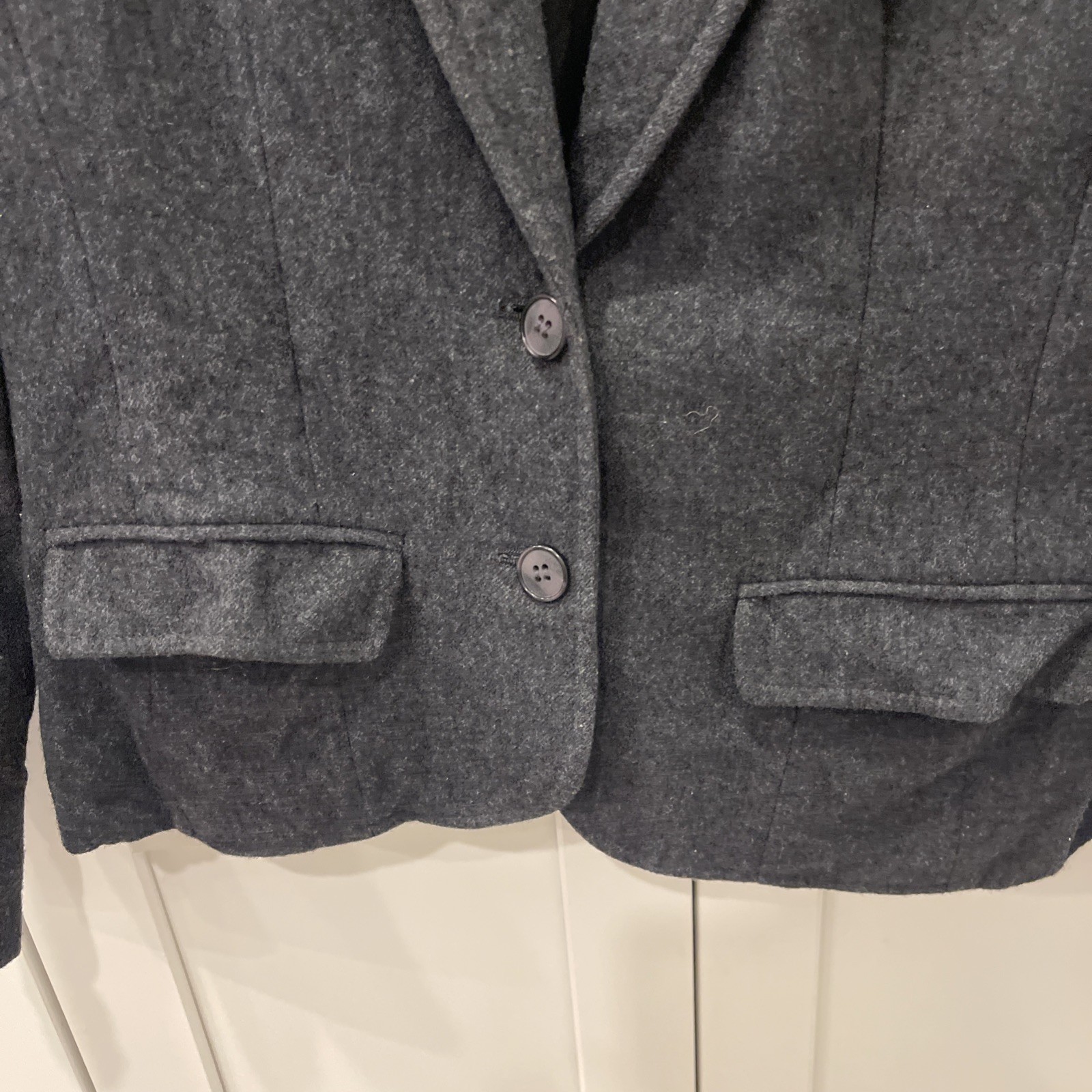 Pendleton Gray  Virgin Wool 2 Button Close Jacket… - image 6
