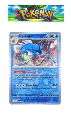 Pokemon Gyarados Card 130/165 Holo Rare Scarlet & Violet Untamed One Hyper Beam
