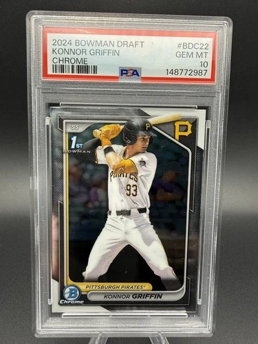 2024 Bowman Draft Chrome #BDC-22 Konnor Griffin PSA 10 1st Bowman