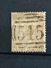 GB QUEEN VICTORIA SG 98 9D BISTRE WMK EMBLEMS USED