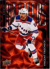 2025-26 Upper Deck Series 2 Hockey Vincent Trocheck Dazzlers Insert Orange DZ-84