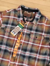 Orvis Big Bear Heavyweight Flannel Shirt Shacket Cotton Multicolor Mens XXL New