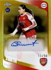 Olivia Smith 2025-26 Topps Chrome Women's Gold Refractor Auto Arsenal #13/50