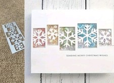 Snowflakes Die Cut Card Making Cutting Dies Snowflake Snow Winter Christmas