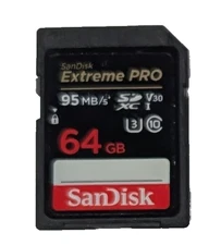 SanDisk Extreme Pro 64GB, Class 10 95MB/s SDHC Card (SDSDXPA-064G-X46)