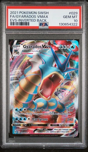 2021 Pokemon Sword & Shield Evolving Skies Gyarados VMAX Fa PSA 10 #029