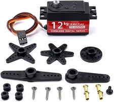 Waterproof 12Kg Servo 180 Dgree Metal Gear High Speed Digital Servo Motor for He