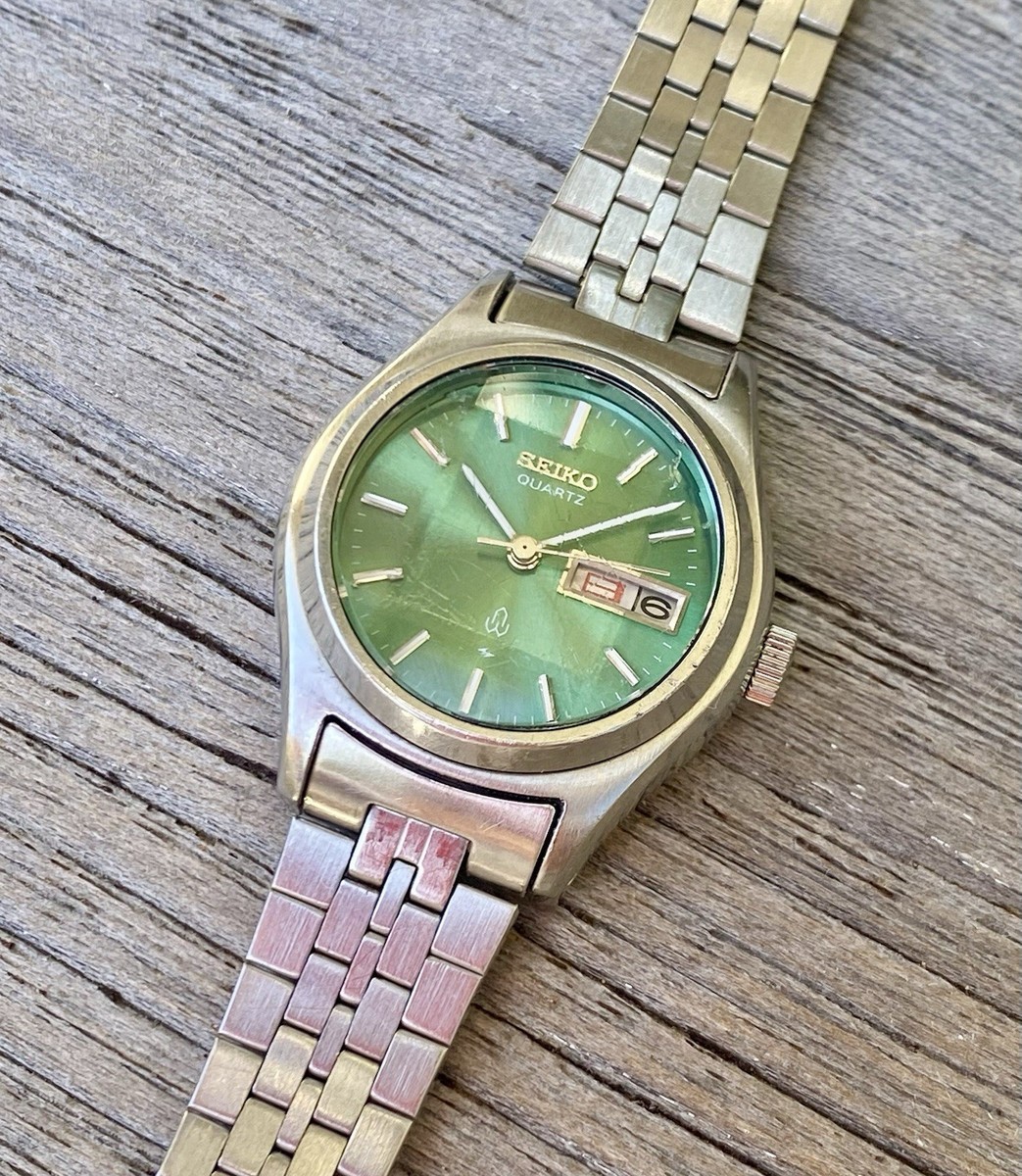 1978 Vintage Seiko Joyful Ladies JDM Quartz Green Stainless Steel