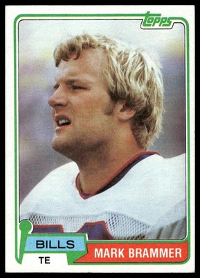 1981 Topps #283 Mark Brammer RC Buffalo Bills NM+