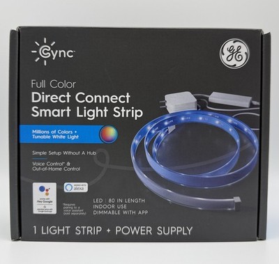 (BNIB) GE Smart C LED 80in x 0.25in Full Color Direct Connect LED Light Strip