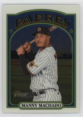 2021 Topps Heritage High Number Chrome /999 Manny Machado #566 1qr4