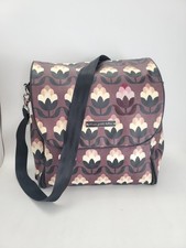 PETUNIA PICKLE BOTTOM Boxy Backpack DIAPER BAG Changing Pad Purple Floral Baby