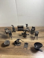 Vintage Durham Industries Metalware Lot of 12 Miniatures Doll House 1970's Lot 5