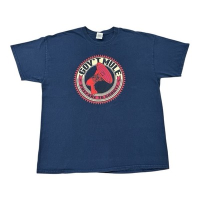 Gov t Mule Prepare To Shout Tour 2013 Band T Shirt Mens XL Navy Blue