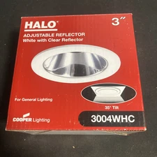 Cooper lighting halo adjustable reflector 3” 3004WHC