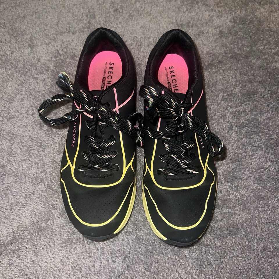 Zapatilla deportiva Skechers Street Uno Gen1-Pop of Neon para niña. Talla 3,5 Foto 4 de 4