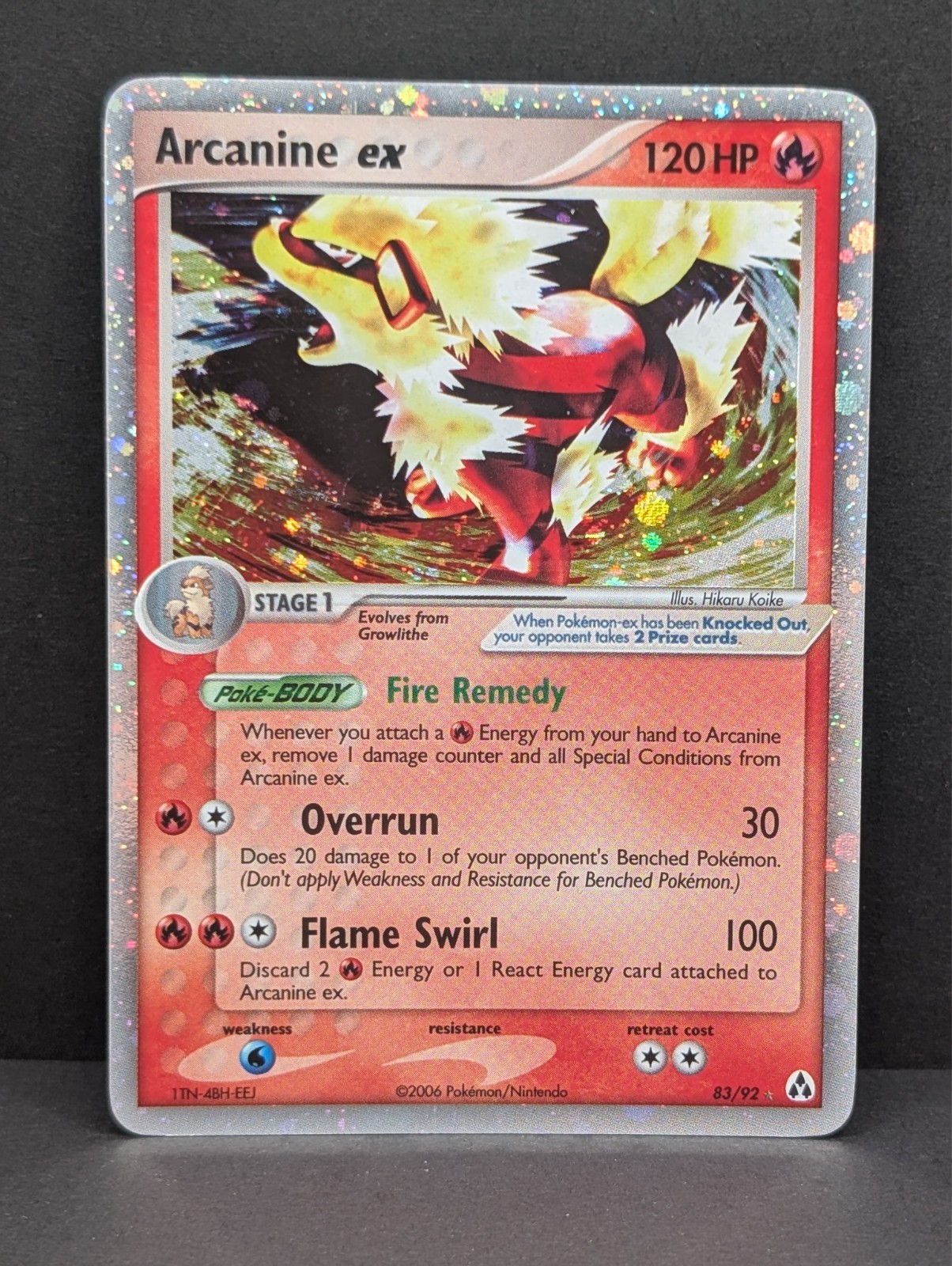 Arcanine ex 83/92 Legend Maker Holo Ultra Rare Pokemon TCG Nintendo NM