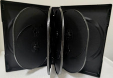 Thick Black 34/36mm, 10 Disc DVD Replacement /Storage Shell Case