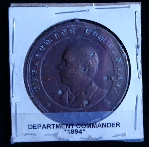 Grand Army Of The Republic Department Commander Badge 1894 Pennsylvania