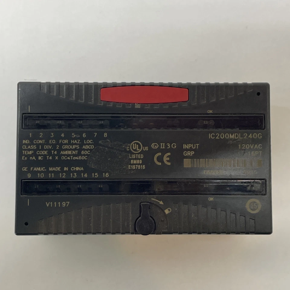 GE Fanuc IC200MDL240G VersaMax 16-Point AC Input Module 120 VAC - Image 4 of 4
