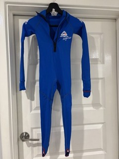 Adrenalin Stinger Suit Kids Junior Size 4 Blue Full Body Hooded Swim Suit