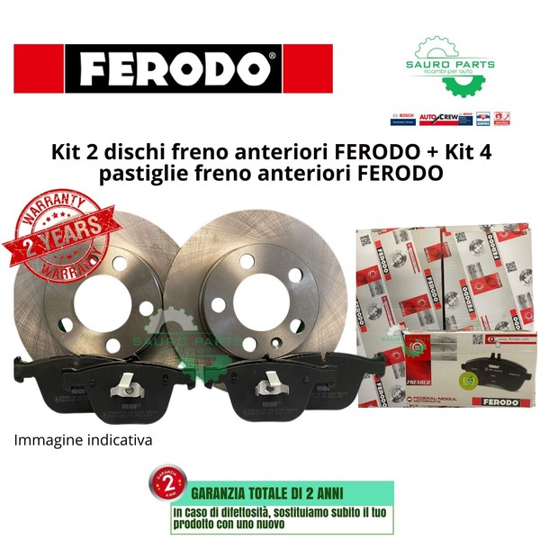 Kit Bremsen Scheiben + BeläGe Ferodo Vorne FüR Alfa Romeo Giulietta 330Mm-image