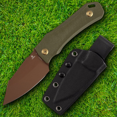Tenable Knives Loki Fixed Knife 3'' Full Tang D2 Tool Steel Blade G10 Handle