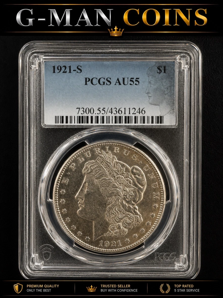 1921年 中国 共和国 1ドル 銀貨 PCGS AU55 AU 55 Graded 1921 Year Morgan US Dollars (1878-1921) for sale | eBay