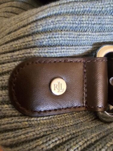 Lauren Ralph Lauren Long Sleeve Sweater Black Label Buckle Detail Large - Picture 3 of 10