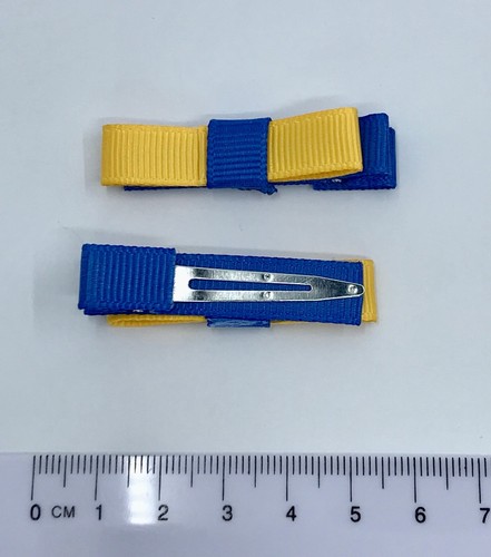 Royal Blau und Gelbgold Schulhaarzubehör - Bild 18 von 75