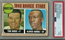 1968 Milton Bradley #128 Astros Rookies - PSA 7 NM.
