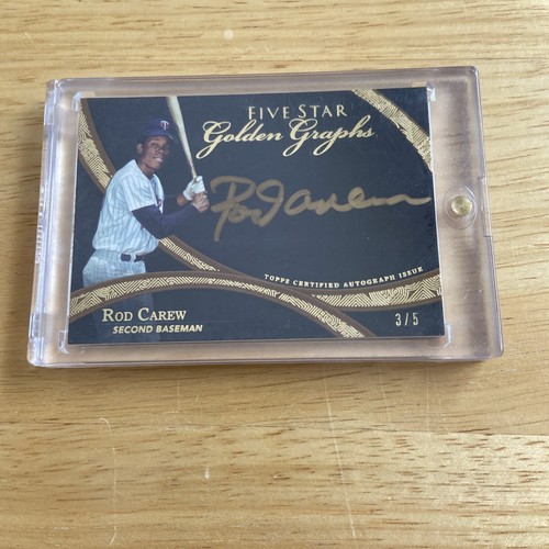 2014 Topps Five Star /5 Auto Rod Carew Baseball Card FSGG-RC MN Twins