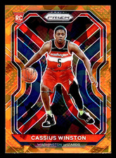 2020-21 Panini Prizm Cassius Winston Rookie Orange Ice Prizm #275