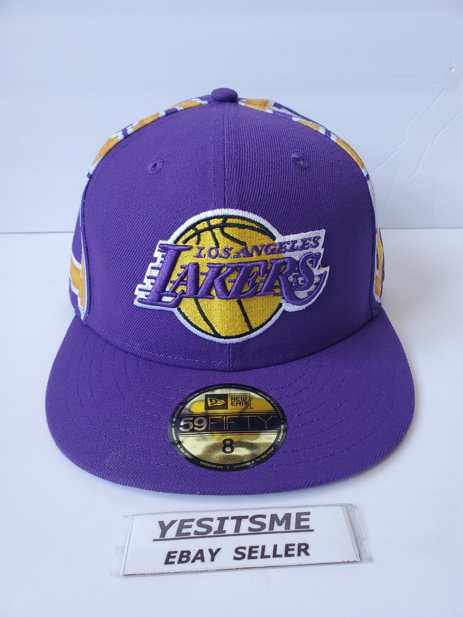 New Era Los Angeles LAKERS NBA SUB WORD 59FIFTY Fitted Hat PURPLE