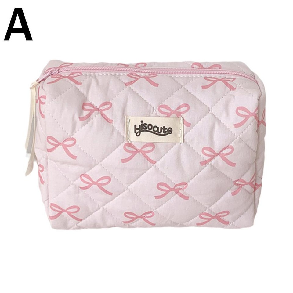 Bow Cosmetic Bag Portable Washing Bag Makeup Organizer Bag Travel} eBay