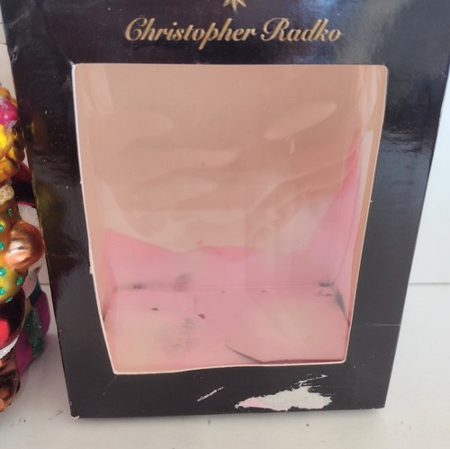Vintage 1998 Christopher Radko Story Time Glass Ornament Santa Girl READ - Picture 10 of 11