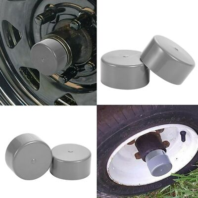 #ad 2pcs Trailer Hub Rubber Cap Dust Covers Replacement For Trailer Boat NEW $7.51