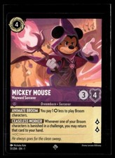 Disney Lorcana The First Chapter Mickey Mouse Wayward Sorcerer Non Foil 51/204