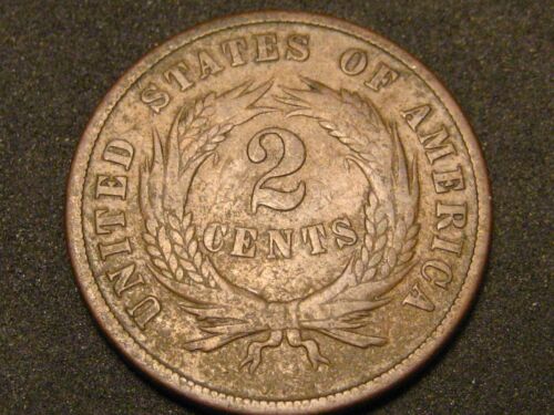 1870 Two Cent Piece BETTER DATE - Picture 3 of 4