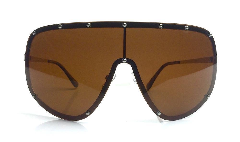 Big Bold Occhiali Da Sole SHIELD OVERSIZE Polarizzati - Lenti Grandi A Mezza Maschera Per Un Look Futuristico Occhiali Da Sole Polarizzati Uomo - Foto 3