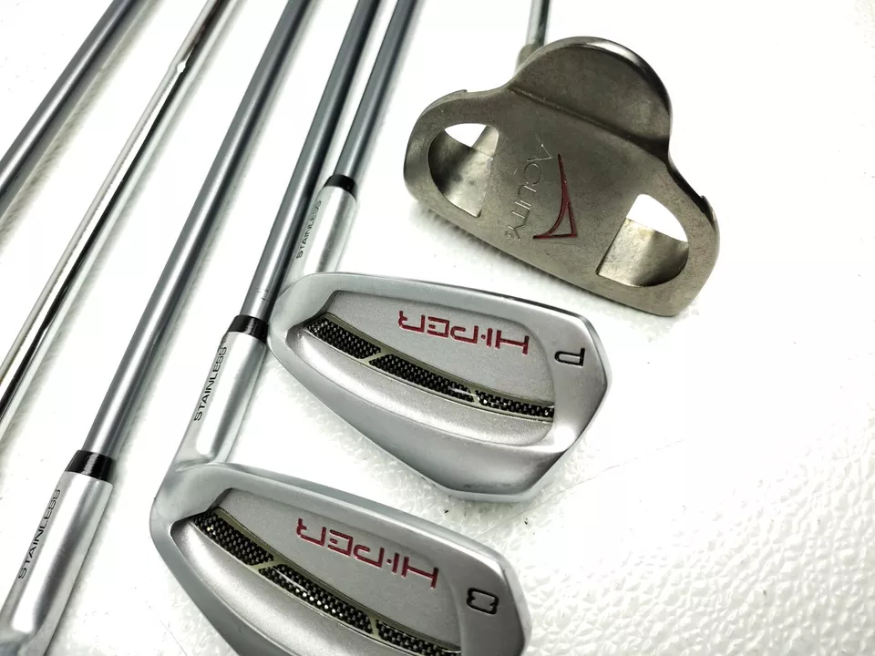 SET OF LADIES ACUITY HIPER PUTTER CHIPPER PW, SW, 8, 9, RH GRAPHITE L Flex Shaft - Image 4 of 4