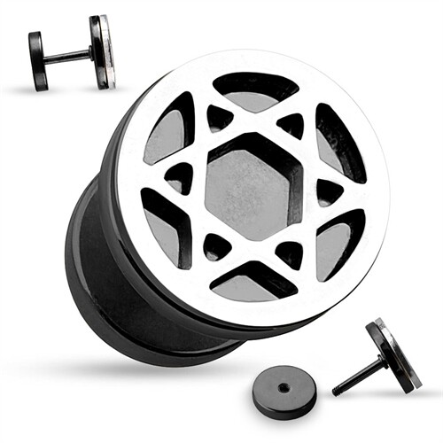 Фальшивая заглушка для пирсинга, Вырезанная гексаграмма в форме Чирургеншталя